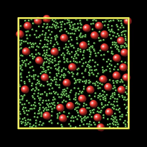 One frame of the colloid movie